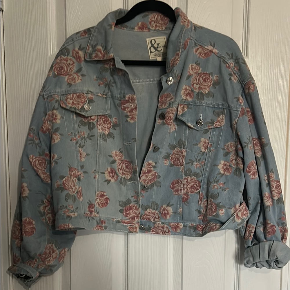 Floral Denim Jacket